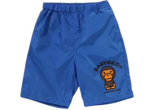 BAPE Kids Baby Milo Beach Shorts Blue