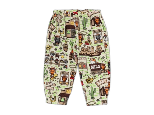 BAPE Kids Baby Milo Western Pattern Baby Pants Multicolor