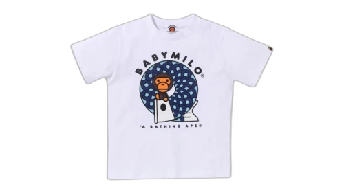 BAPE Kids Koinobori On Baby Milo Tee Black