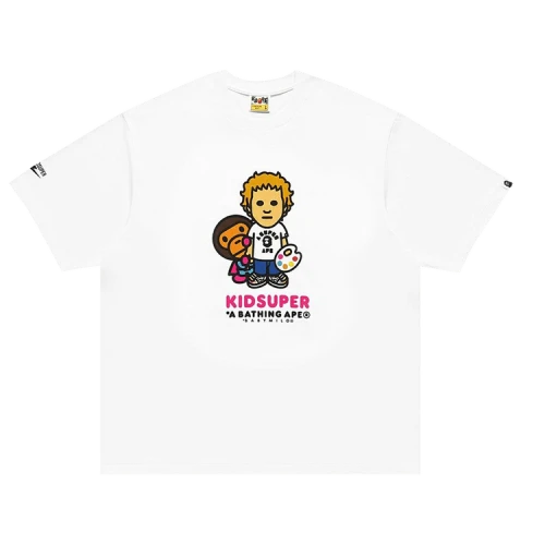 BAPE x KidSuper Milo Tee 'White'