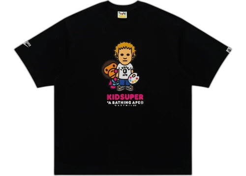 BAPE x KidSuper Milo Tee Black