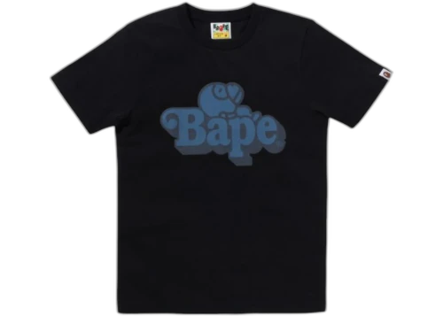 BAPE Denim Milo On Bape Tee Black