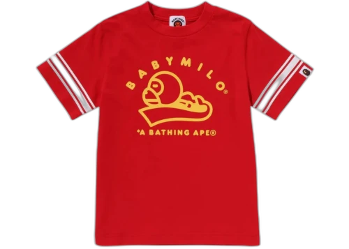 BAPE Kids Baby Milo Football Tee Red