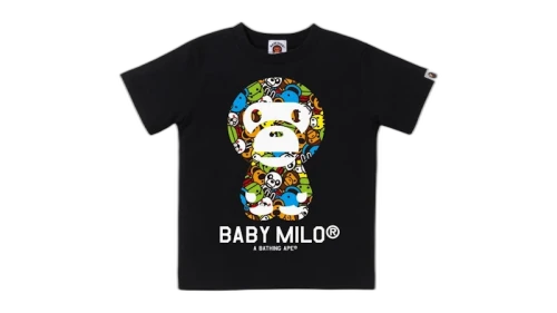 BAPE Kids Milo All Friends Baby Milo Tee Black