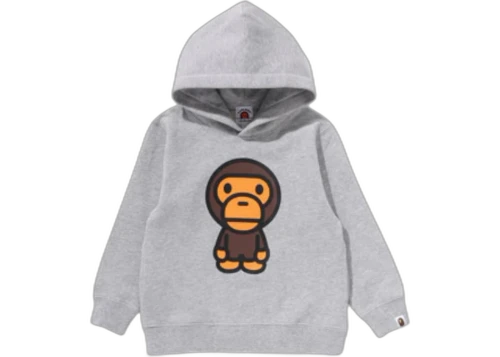 BAPE Kids Baby Milo Pullover Hoodie Gray