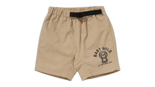BAPE Kids Baby Milo Climbing Shorts Beige