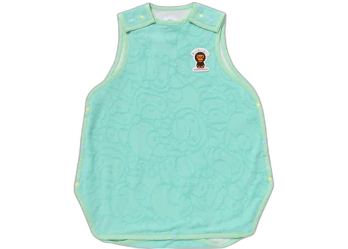 BAPE Kids All Baby Milo Pile Sleeper Green