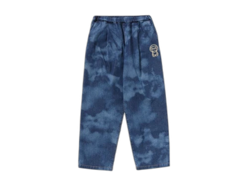 BAPE Kids Milo High Tone Bleach 10oz Denim Pants Multicolor