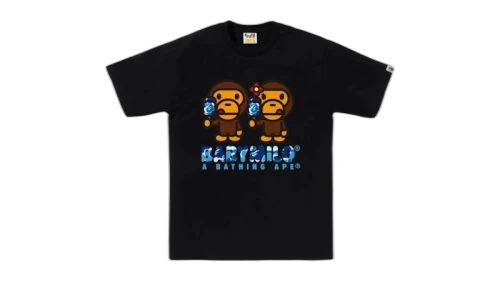 BAPE ABC Camo Baby Milo Ice Pop Summer Tee Black