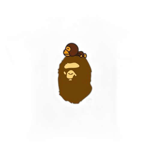 BAPE Milo On Big Ape Tee 'White'