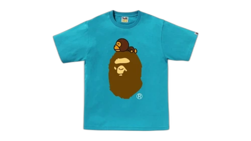 BAPE Milo On Big Ape Tee Blue