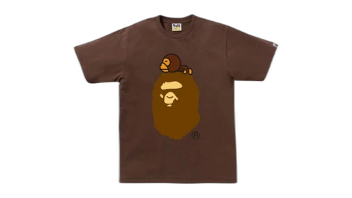 BAPE Milo On Big Ape Tee Brown