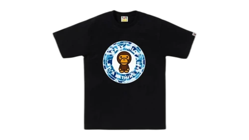 BAPE ABC Camo Milo Busy Works Tee (FW25) Black/Blue