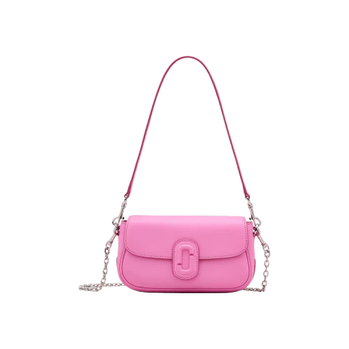 Marc Jacobs Leather Covered J Marc Clover Bag Bow Pink