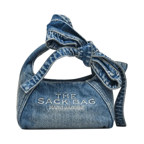 Marc Jacobs Bow Denim Mini Sack Bag 'Medium Wash'