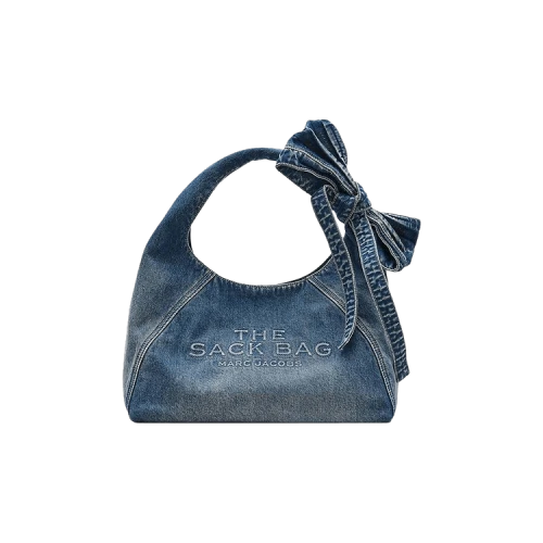 Marc Jacobs Bow Denim Sack Bag 'Medium Wash'