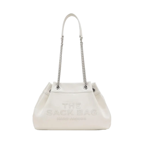 Marc Jacobs The Chain Sack Leather Bag White