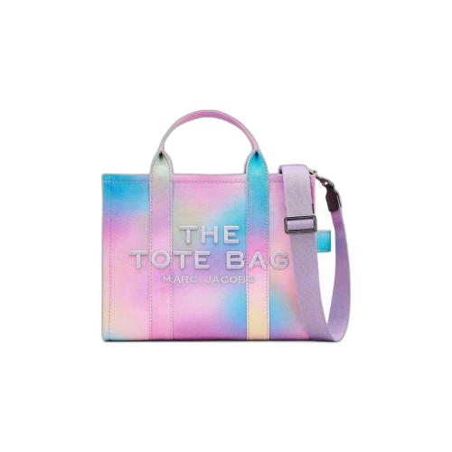 Marc Jacobs Airbrush Canvas Medium Tote Bag Blue Multii
