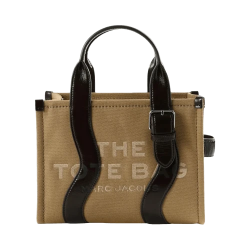 Marc Jacobs The Wavy Canvase Small Tote Bag 'Latte/Fond'
