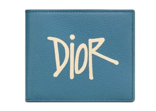 Dior And Shawn Wallet (8 Card Slot) Blue