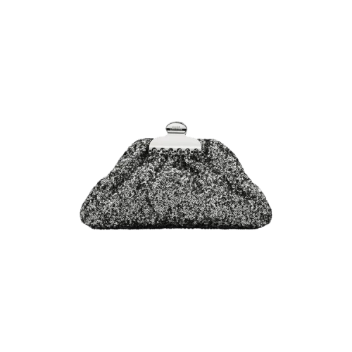 Marc Jacobs The Small Claw Clip Clutch Bag Silver