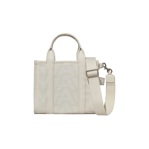 Marc Jacobs Monogram Printed Small Tote Bag Eggshell