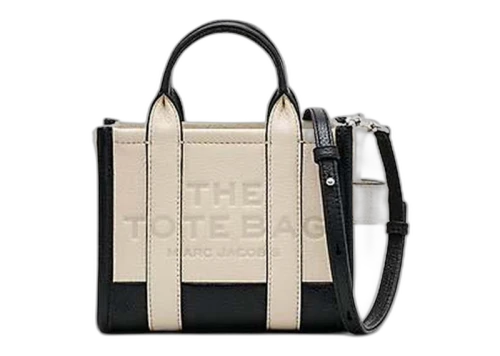 Marc Jacobs The Colorblock Mini Tote Bag Black/Natural
