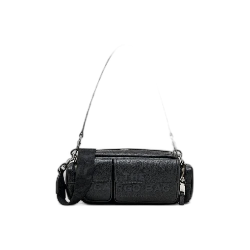 Marc Jacobs Leather Cargo Shoulder Bag Black