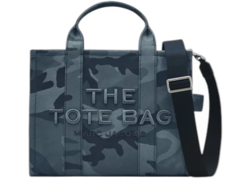 Marc Jacobs The Medium Camo Jacquard Tote Blue Multi