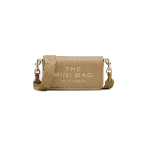 Marc Jacobs The Leather Mini Crossbody Bag Camel