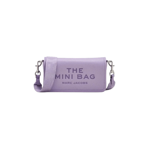 Marc Jacobs The Leather Mini Crossbody Bag Lilac