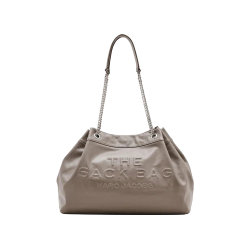 Marc Jacobs The Large Chain Leather Sack Bag 'Cement'