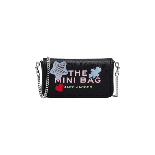 Marc Jacobs The Sticker Patches Leather Mini Bag 'Black/Multicolor'