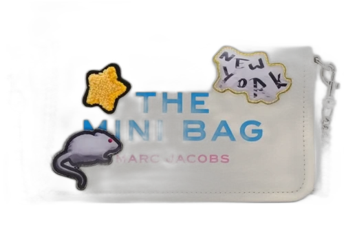 Marc Jacobs Sticker Patches Leather The It Mini Bag White Mutli