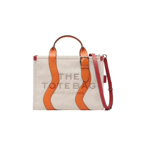 Marc Jacobs Wavy Canvas Medium Tote Bag Cotton