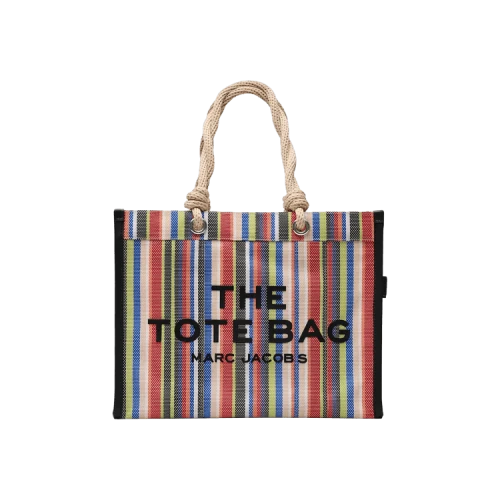 Marc Jacobs Stripe Mesh Rope Large Tote Bag Red