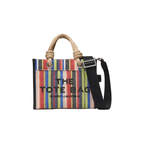 Marc Jacobs Stripe Mesh Rope Small Tote Bag Red