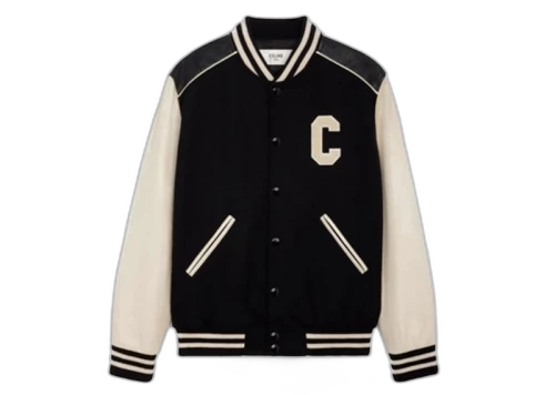 Celine Oversized Wool Teddy Jacket Black