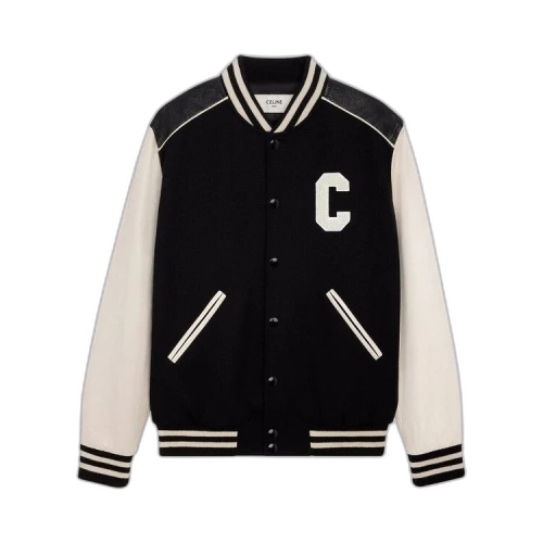 CELINE Classic Teddy Jacket 'Noir/Jaune/Rouge'