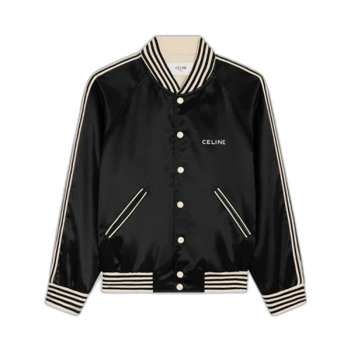 CELINE Embroidered Teddy Jacket 'Black'