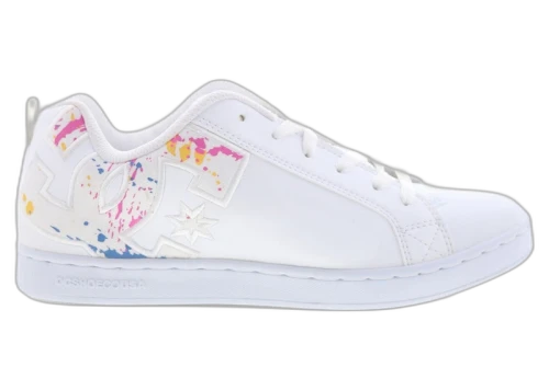 DC Court Graffik White Multi Stencil (Women's)