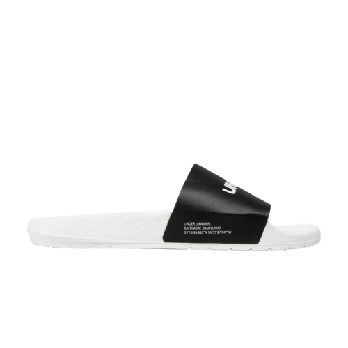 Under Armour Core Remix Slides 'White Black'