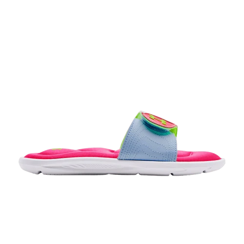 Under Armour Ignite 9 Slide GS 'White Penta Pink'