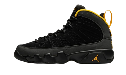 Jordan 9 Retro Dark Charcoal University Gold (GS)