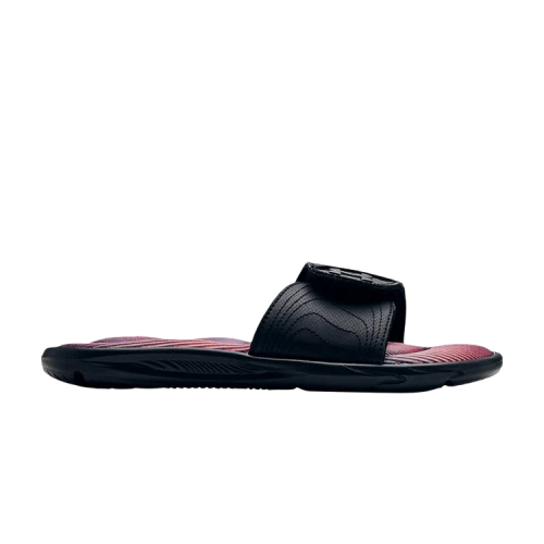 Under Armour Ignite 6 Graphic Footbed Slide 'Black Metallic Ore' (Women's)