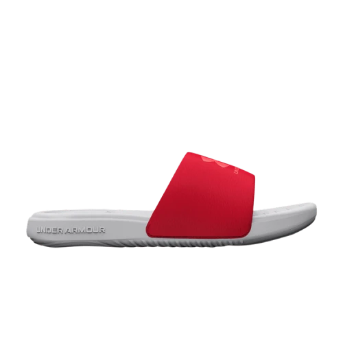 Under Armour Ansa Fixed Slides 'Mod Grey Red'