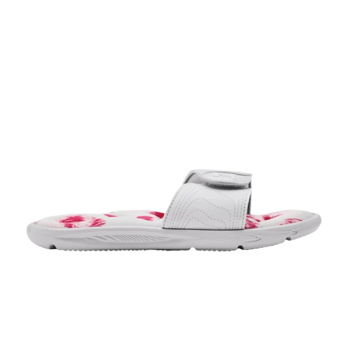 Under Armour Ignite 6 Graphic Footbed Slide GS 'Halo Grey White'
