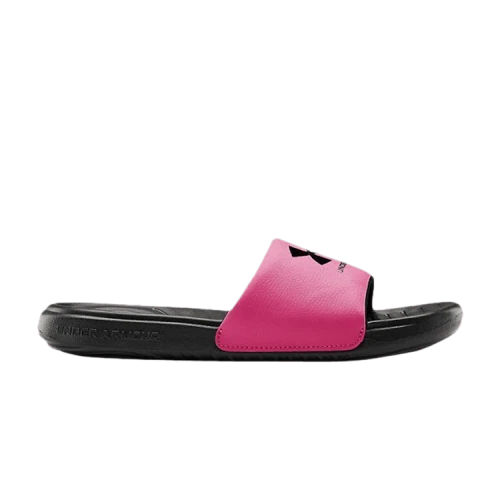 Under Armour Ansa Fixed Slides GS 'Black Pink Surge'