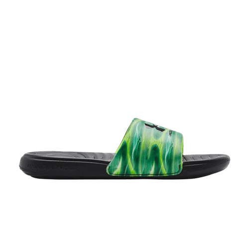 Under Armour Ansa Graphic Slide 'Black Vapor Green'