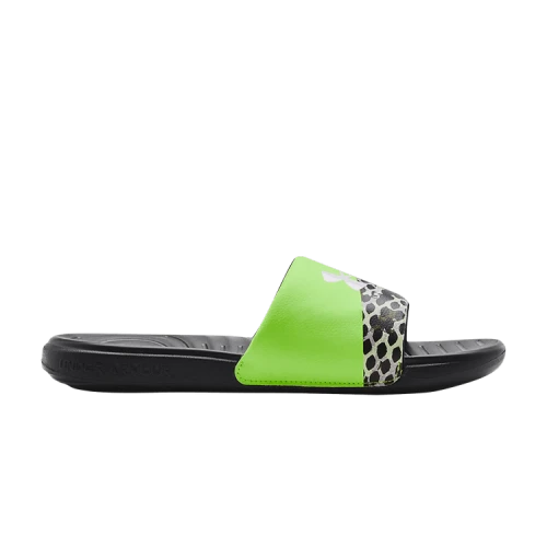Under Armour Ansa Graphic Slide 'Black Quirky Lime'